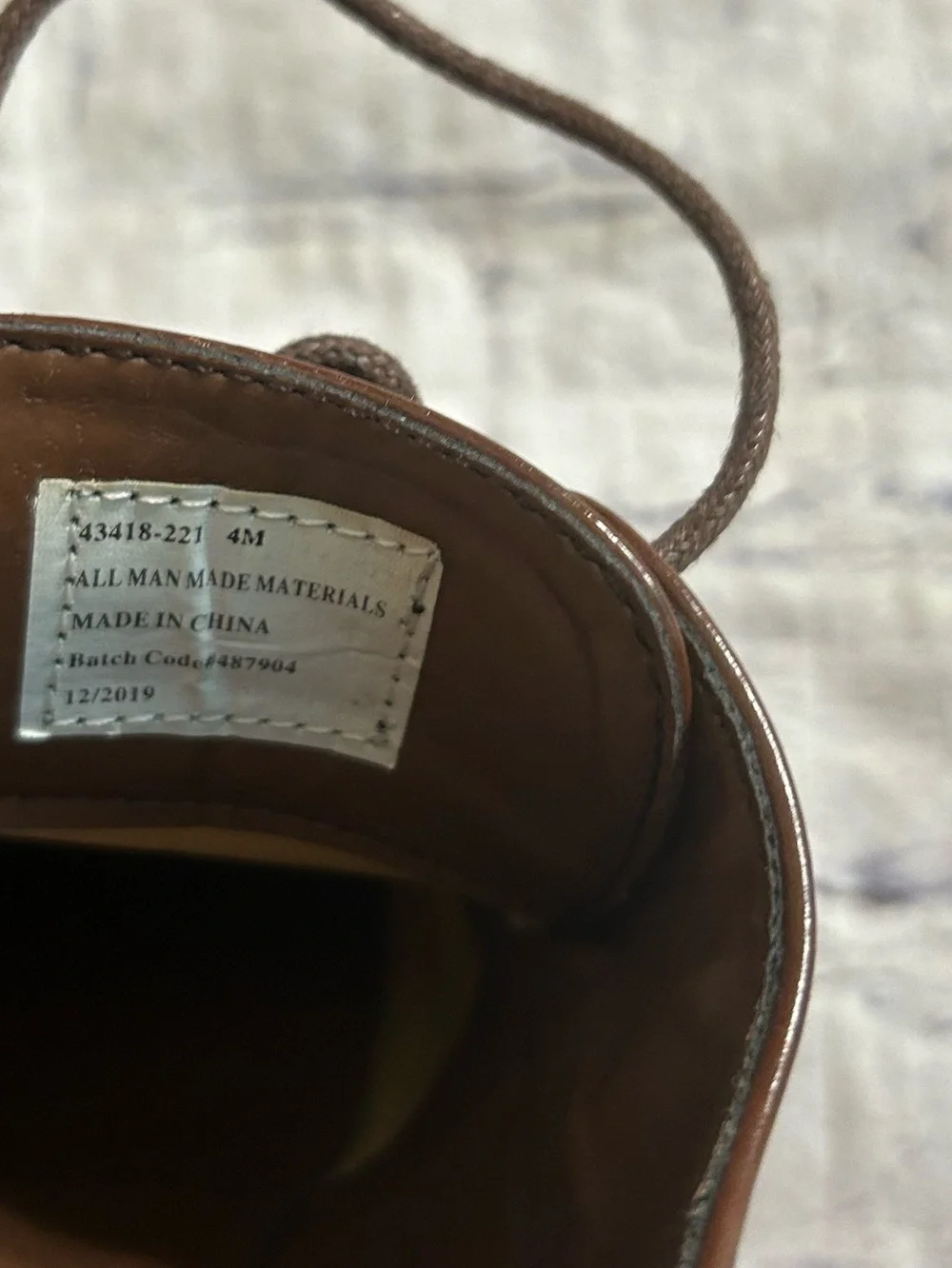 STACY ADAMS DICKINSON CAP TOE OXFORDS BROQUE COGNAC COLOR DRESS SHOES YOUTH 4M